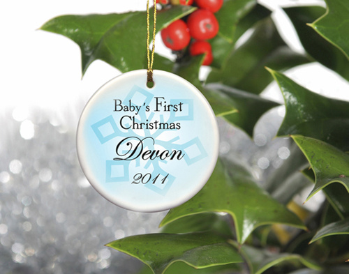 Baby Boy's First Christmas Ornaments