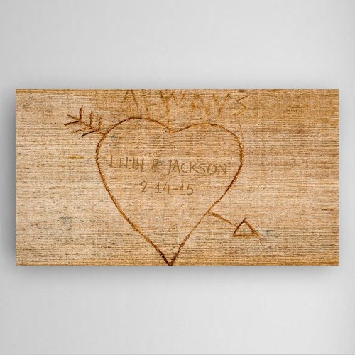 Cupid's Arrow Canvas Sign