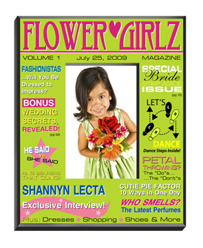 Flower Girl Magazine Cover Picture Frame