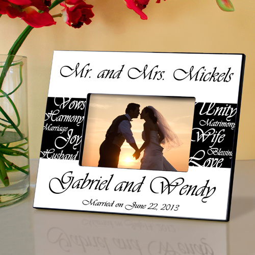 Mr. & Mrs. Wedding Picture Frames