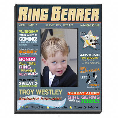 Ring Bearer Magazine Cover Picture Frame