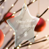 Beveled Glass Ornament - Star Shaped