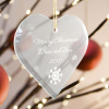 Beveled Glass Ornament - Heart Shaped