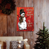 Vintage Snowman Canvas